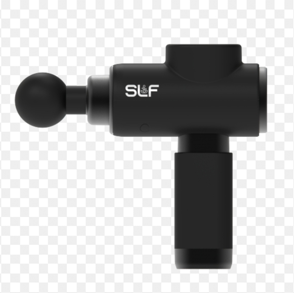 SLF Mini Percussion Muscle Massager With Attachments ~ Black - Picture 1 of 10